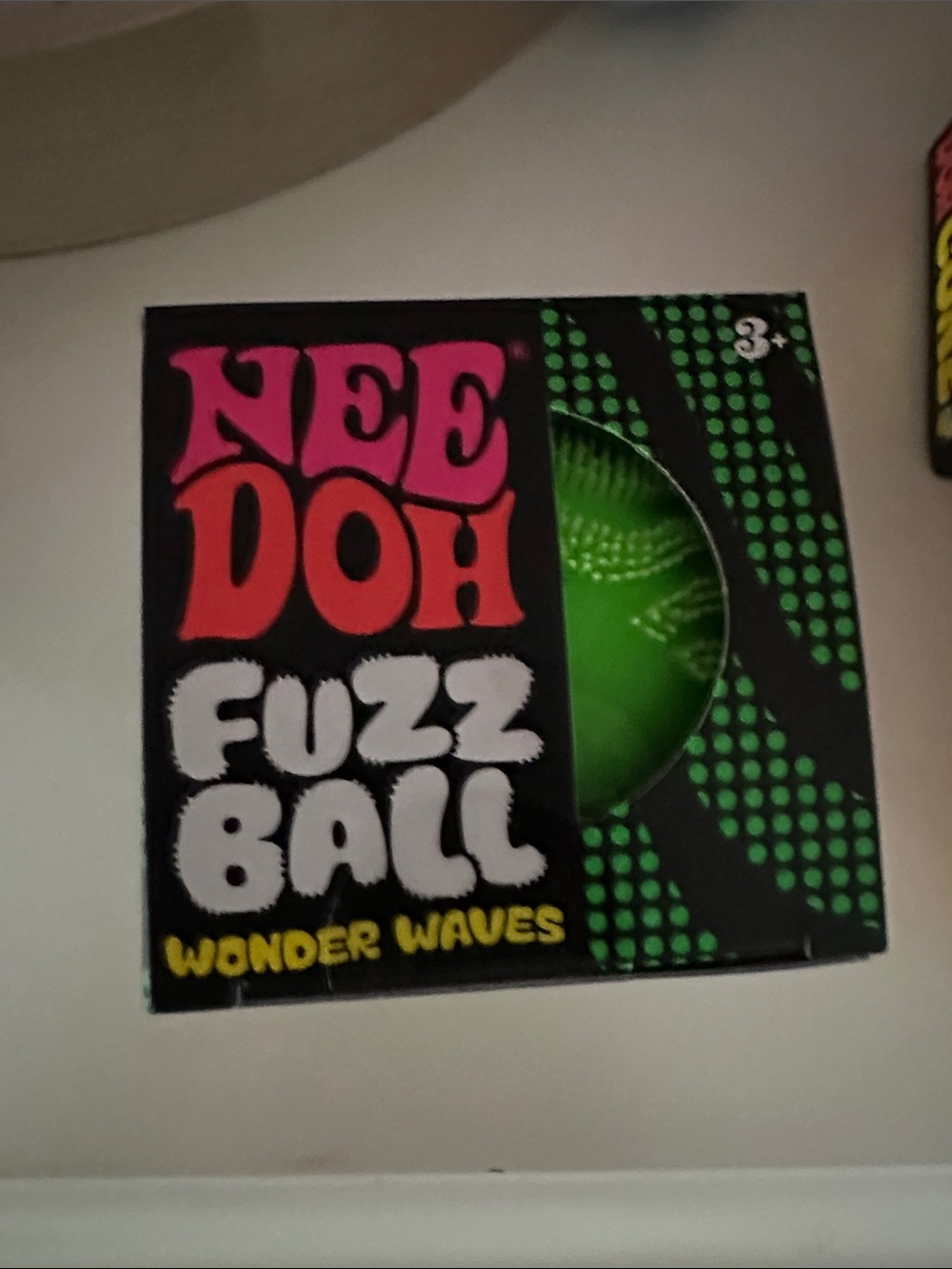 Needoh green fuzz ball